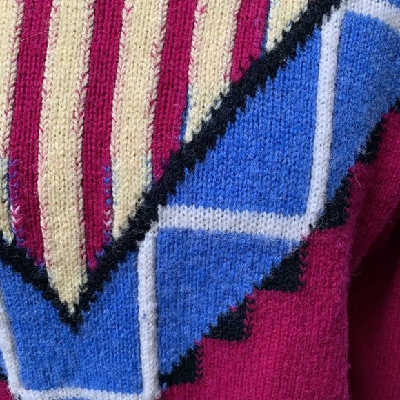 Vintage wool jumper fits uk 10 12 14 - Picture 5 of 14